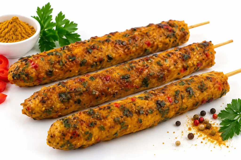 [21103401] BROCHETTES DE POULET KEFTA - CURRY 500gr
