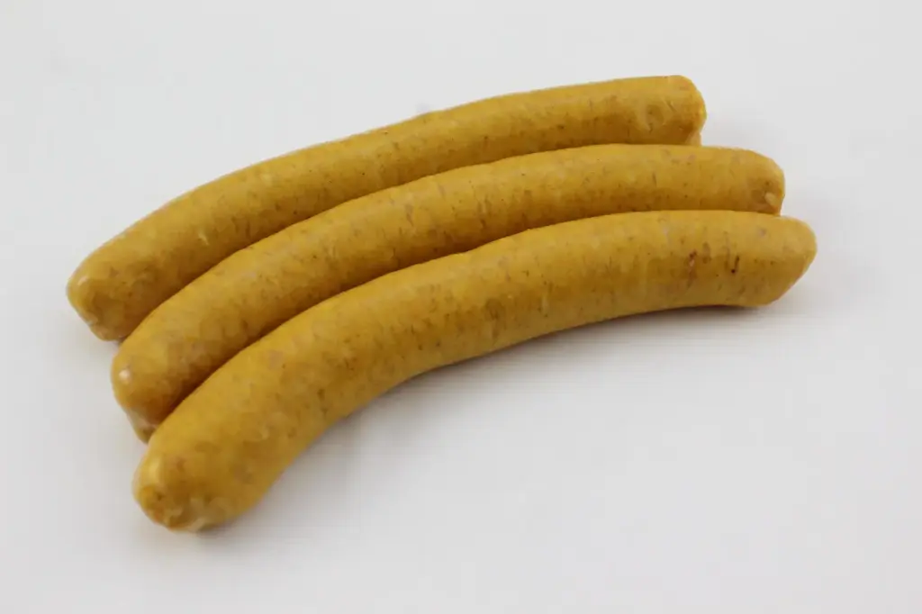 [21200048] SAUCISSE DE POULET CURRY HALAL 500gr (± 5 x 100 gr)