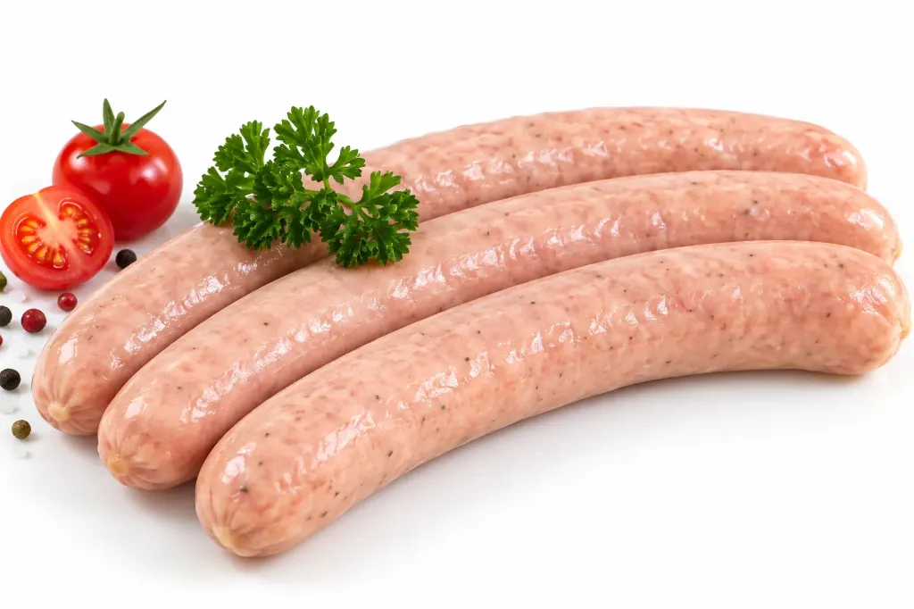 SAUCISSE DE POULET 500gr (± 5 x 100 gr)