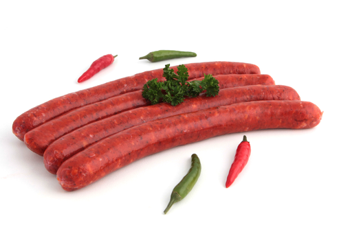 [21200020] MERGUEZ DE POULET 500gr (± 7 st 72 gr)