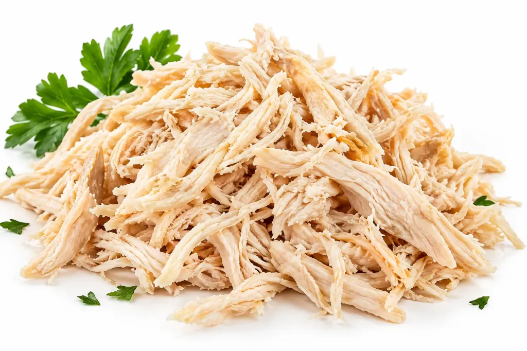 [11406050] EFFILOCHE DE FILET DE POULET CUIT 5 KG HALAL